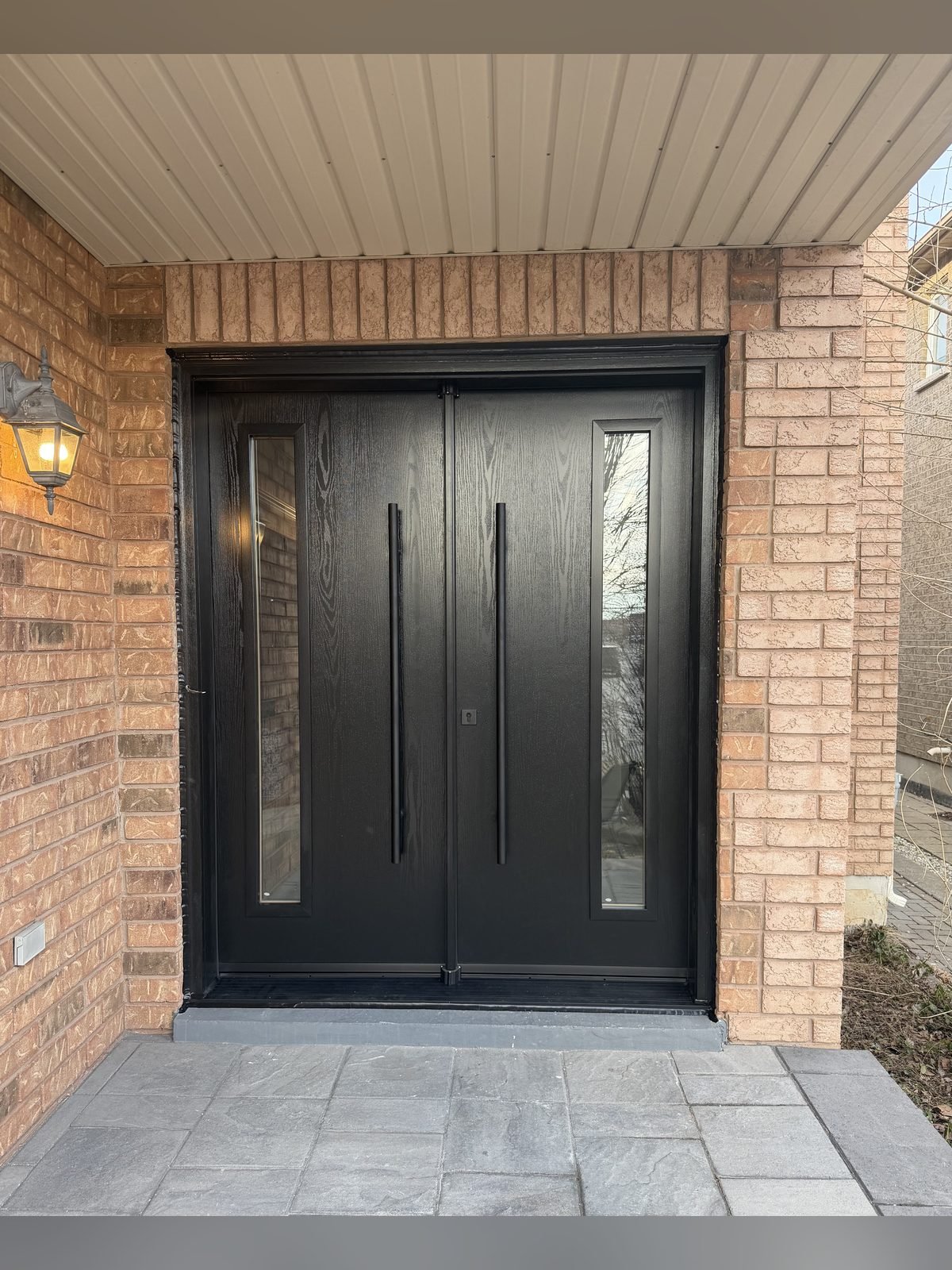 Fiberglass entry door installed by Perla Windows and Doors in the GTA