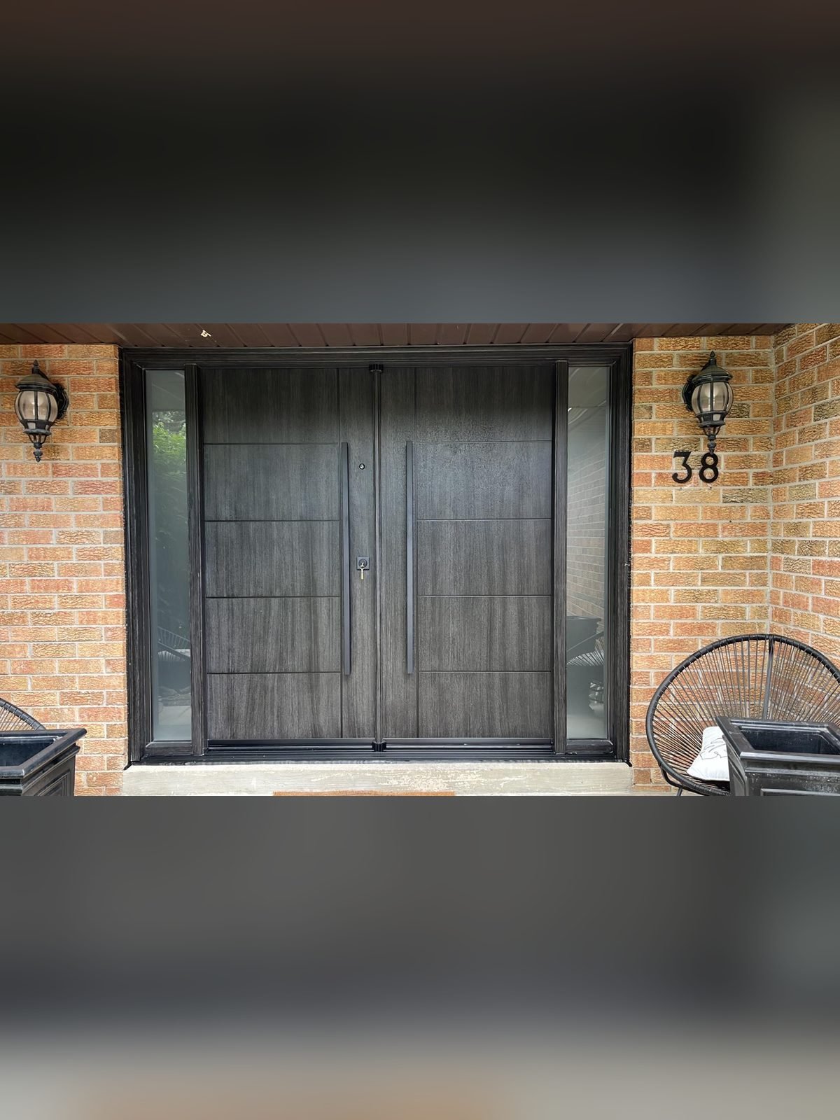 Fiberglass entry door installed by Perla Windows and Doors in the GTA