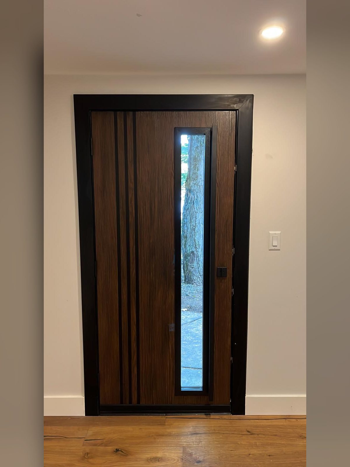 Fiberglass entry door installed by Perla Windows and Doors in the GTA
