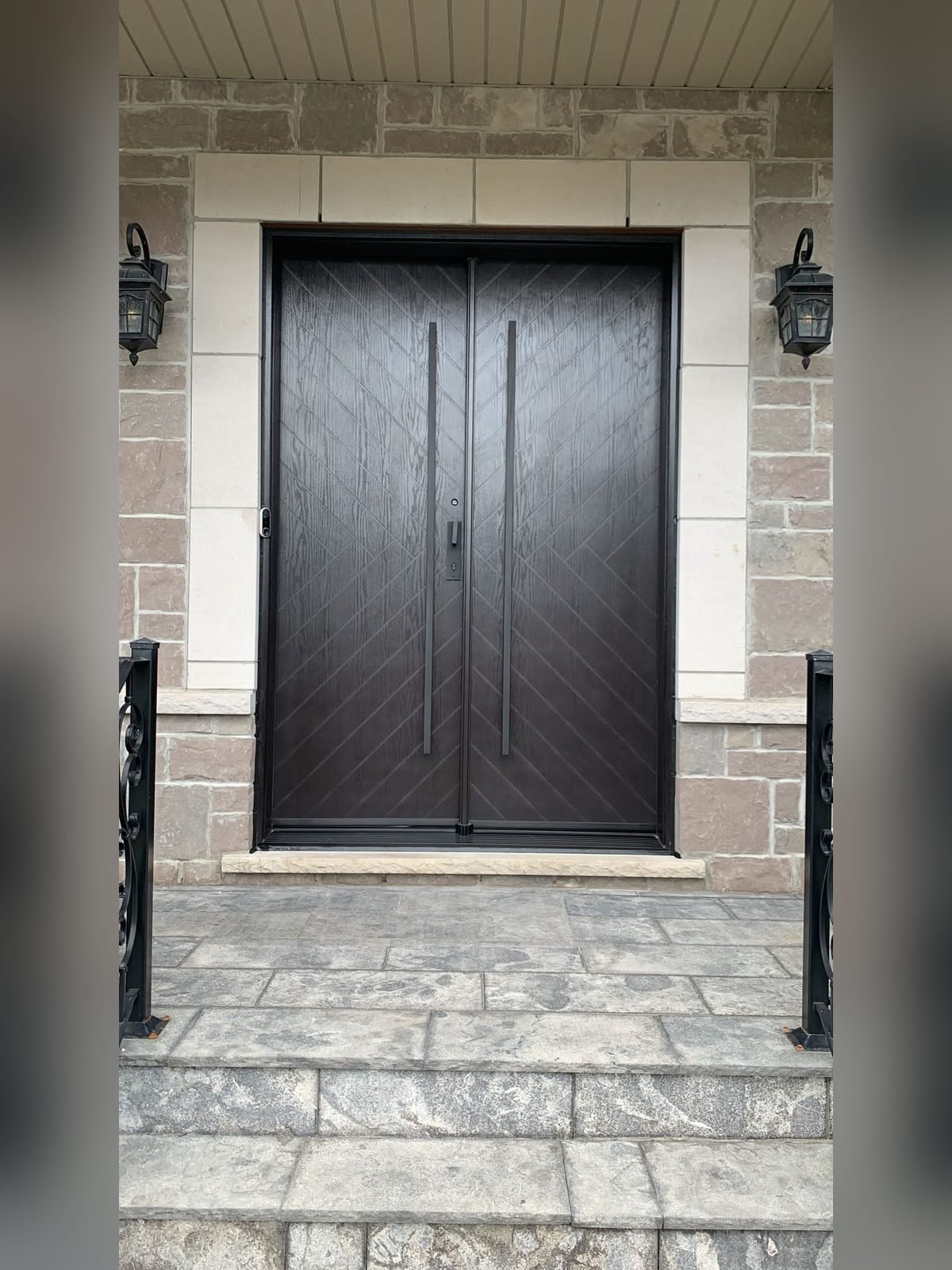 Fiberglass entry door installed by Perla Windows and Doors in the GTA