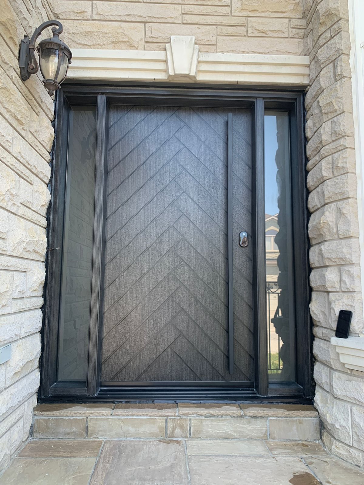 Fiberglass entry door installed by Perla Windows and Doors in the GTA