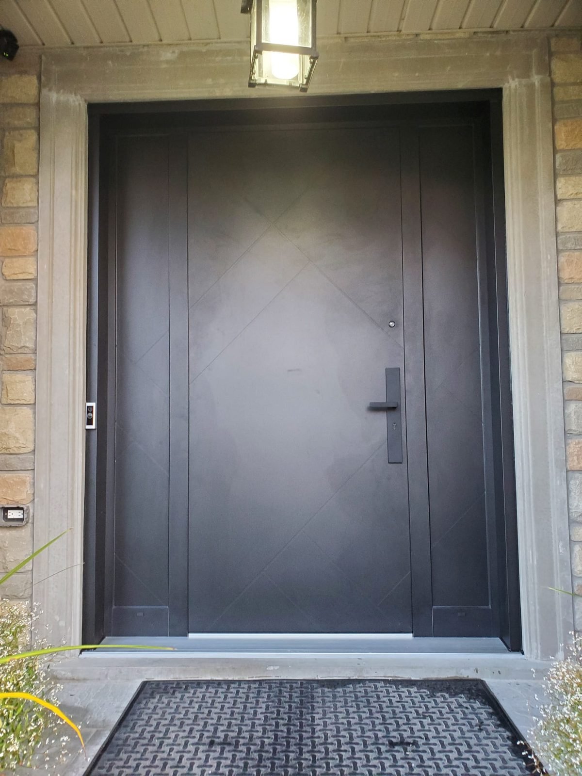 Fiberglass entry door installed by Perla Windows and Doors in the GTA