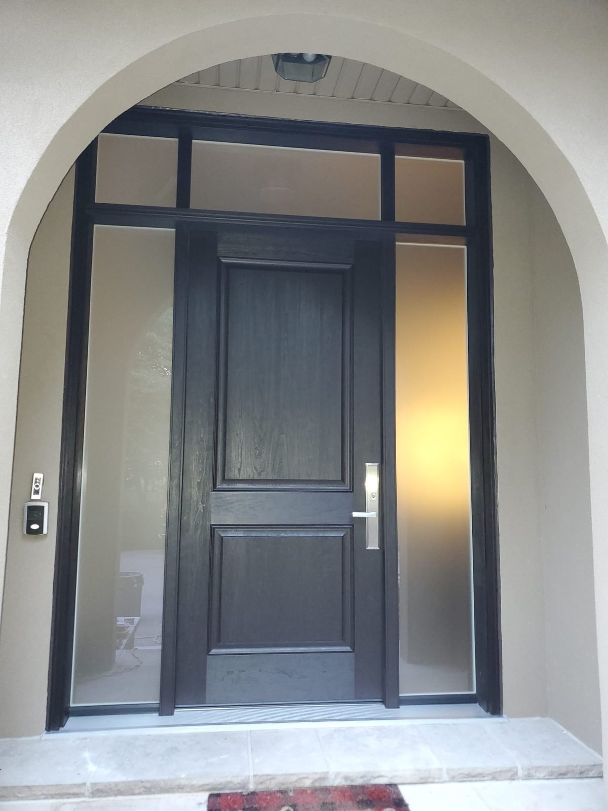 Fiberglass entry door installed by Perla Windows and Doors in the GTA