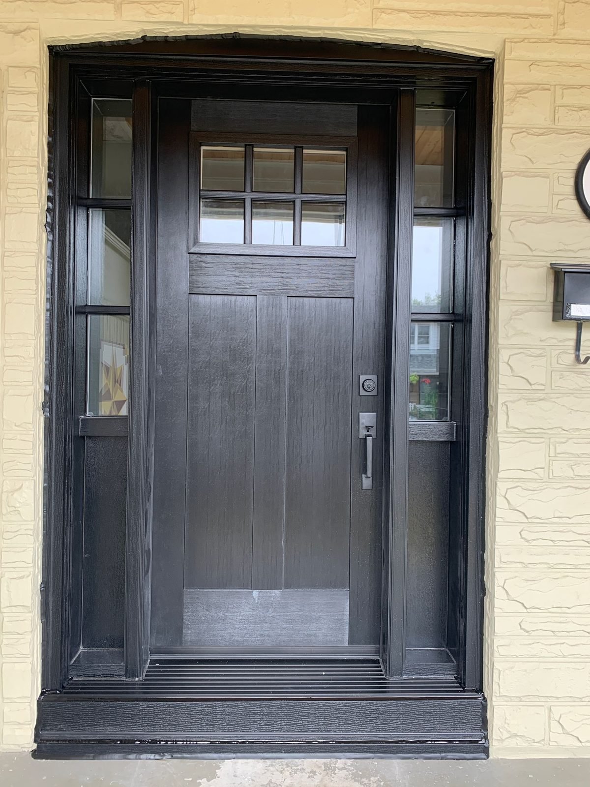 Fiberglass entry door installed by Perla Windows and Doors in the GTA