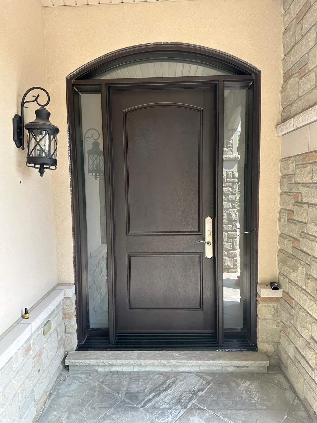 Fiberglass entry door installed by Perla Windows and Doors in the GTA