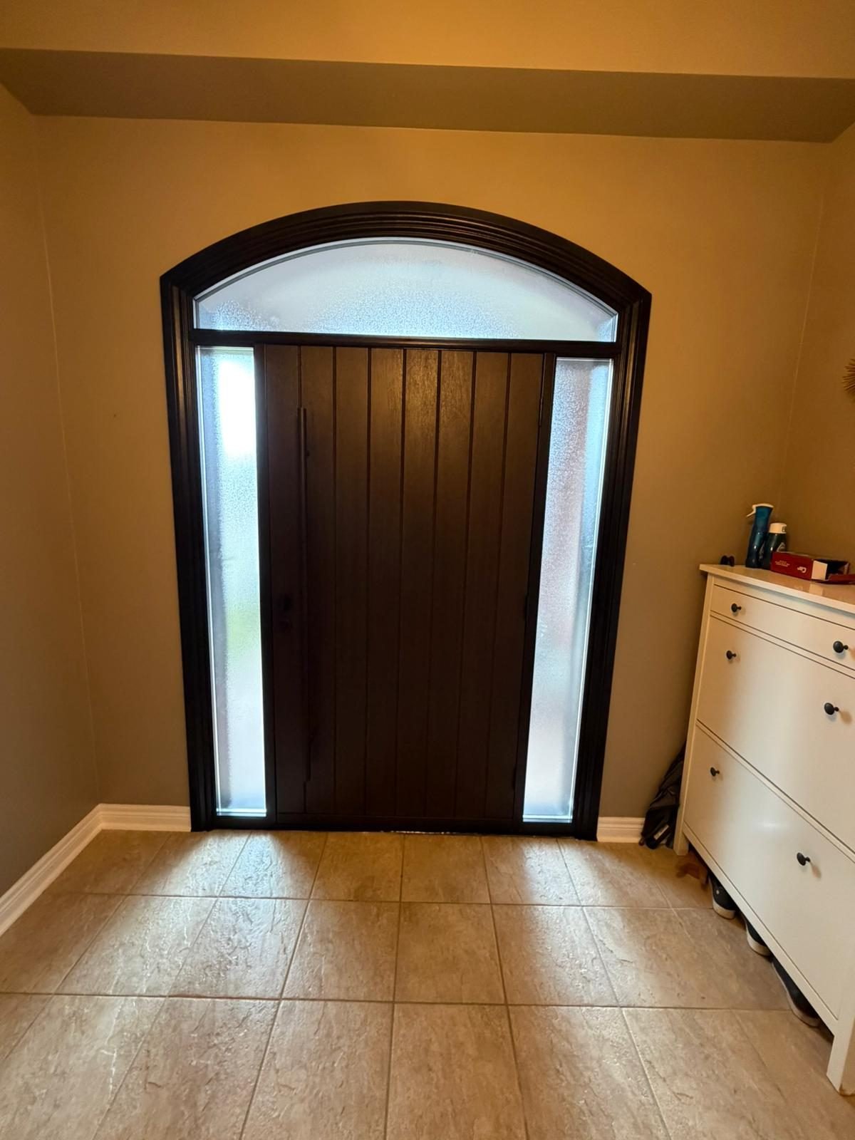 Fiberglass entry door installed by Perla Windows and Doors in the GTA
