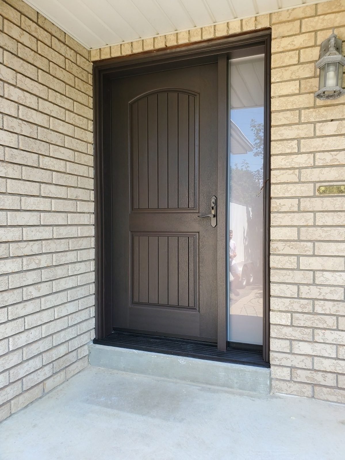 Fiberglass entry door installed by Perla Windows and Doors in the GTA