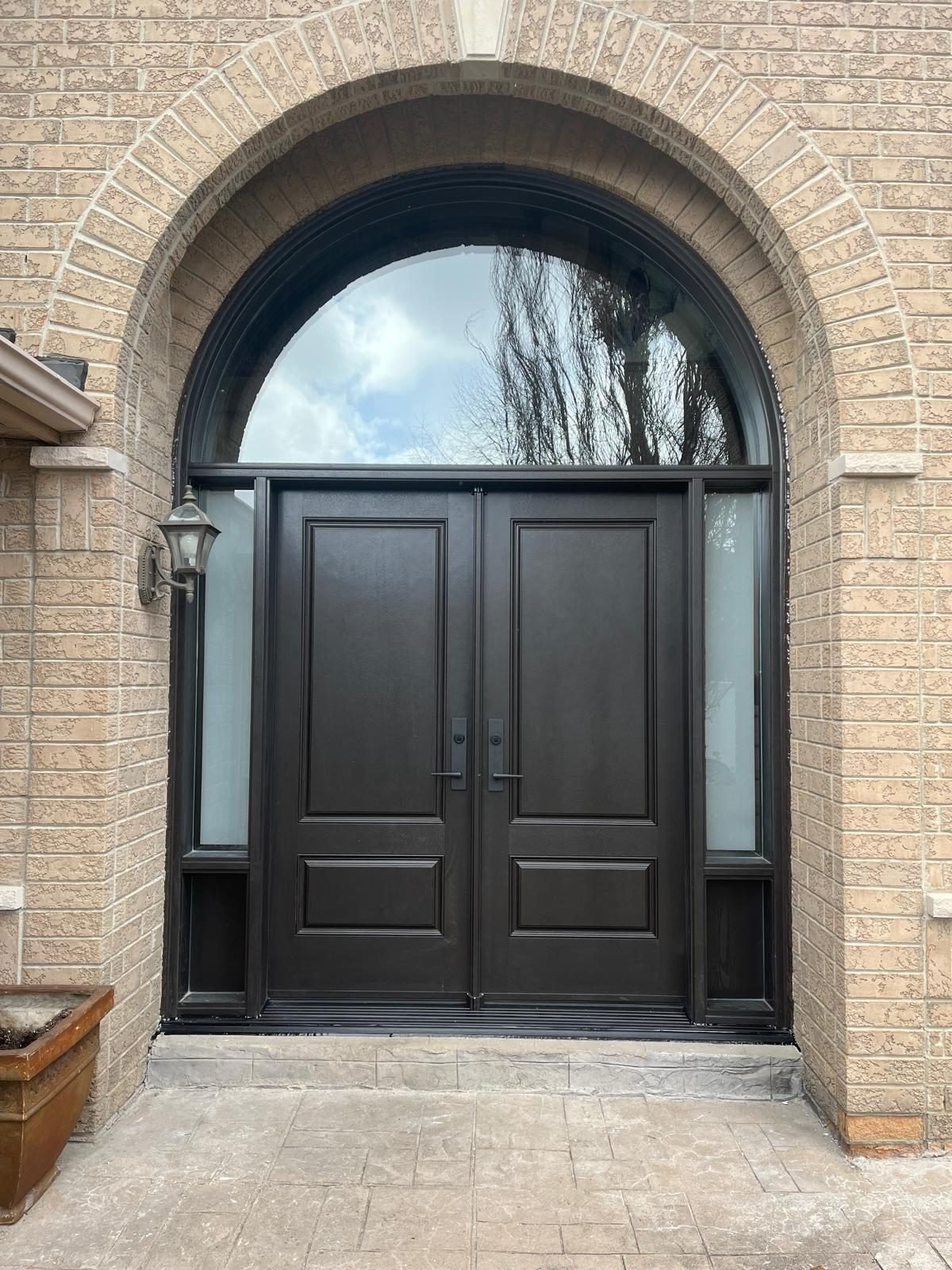 Fiberglass entry door installed by Perla Windows and Doors in the GTA