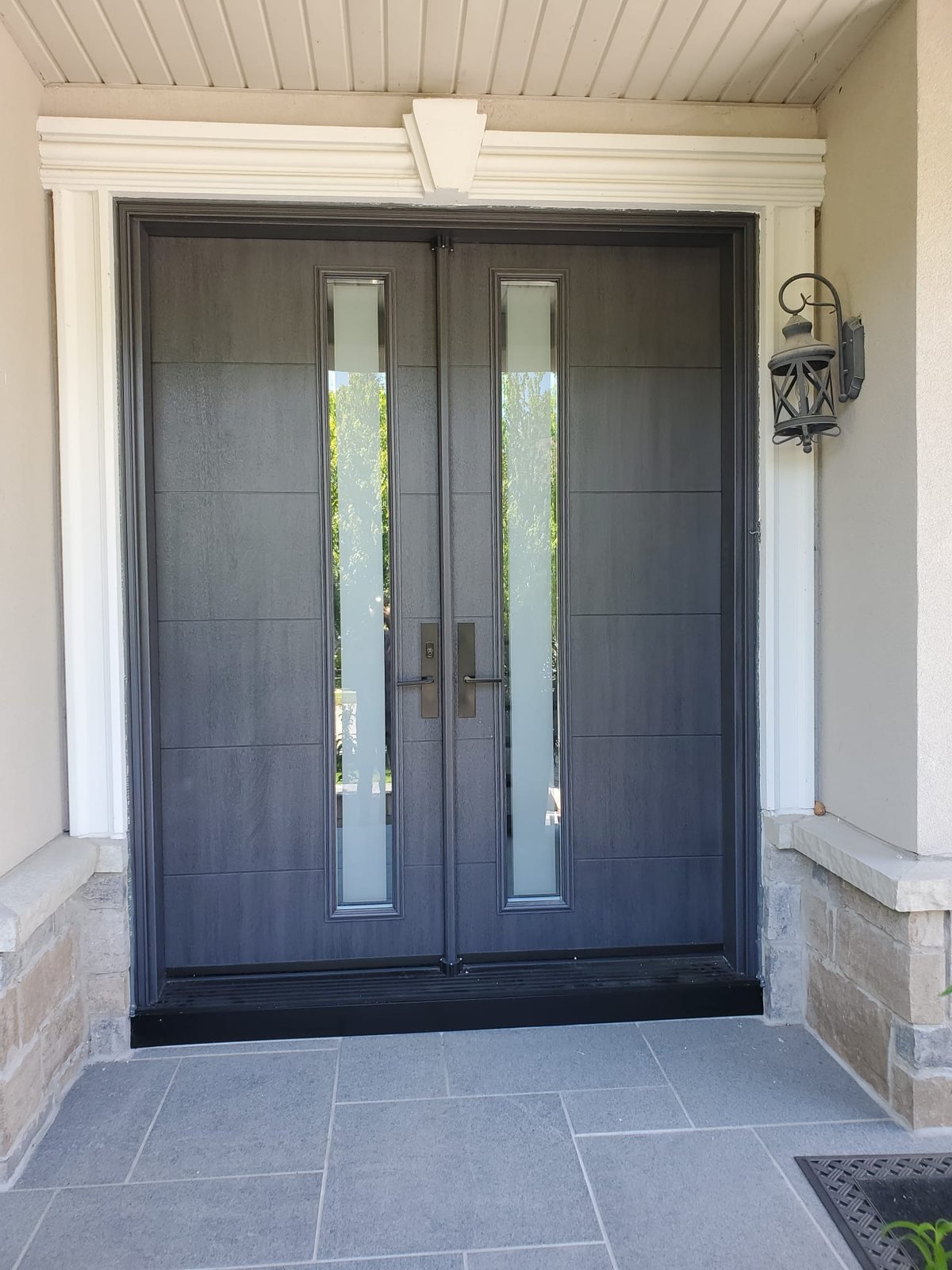 Fiberglass entry door installed by Perla Windows and Doors in the GTA