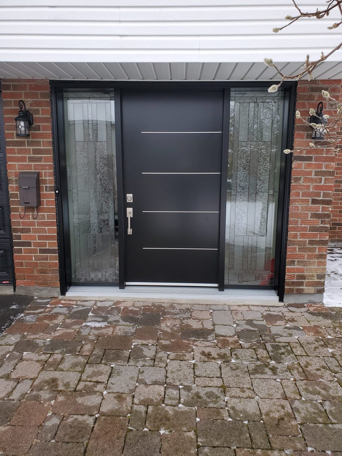 Steel entry door installed by Perla Windows and Doors in the GTA