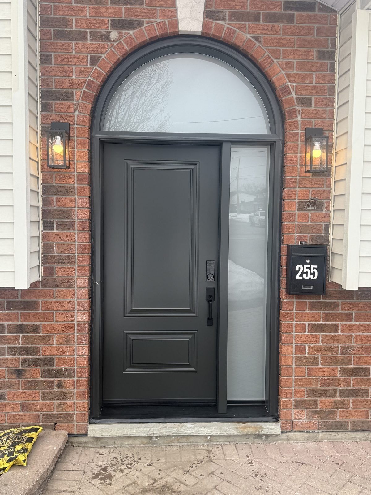 Steel entry door installed by Perla Windows and Doors in the GTA