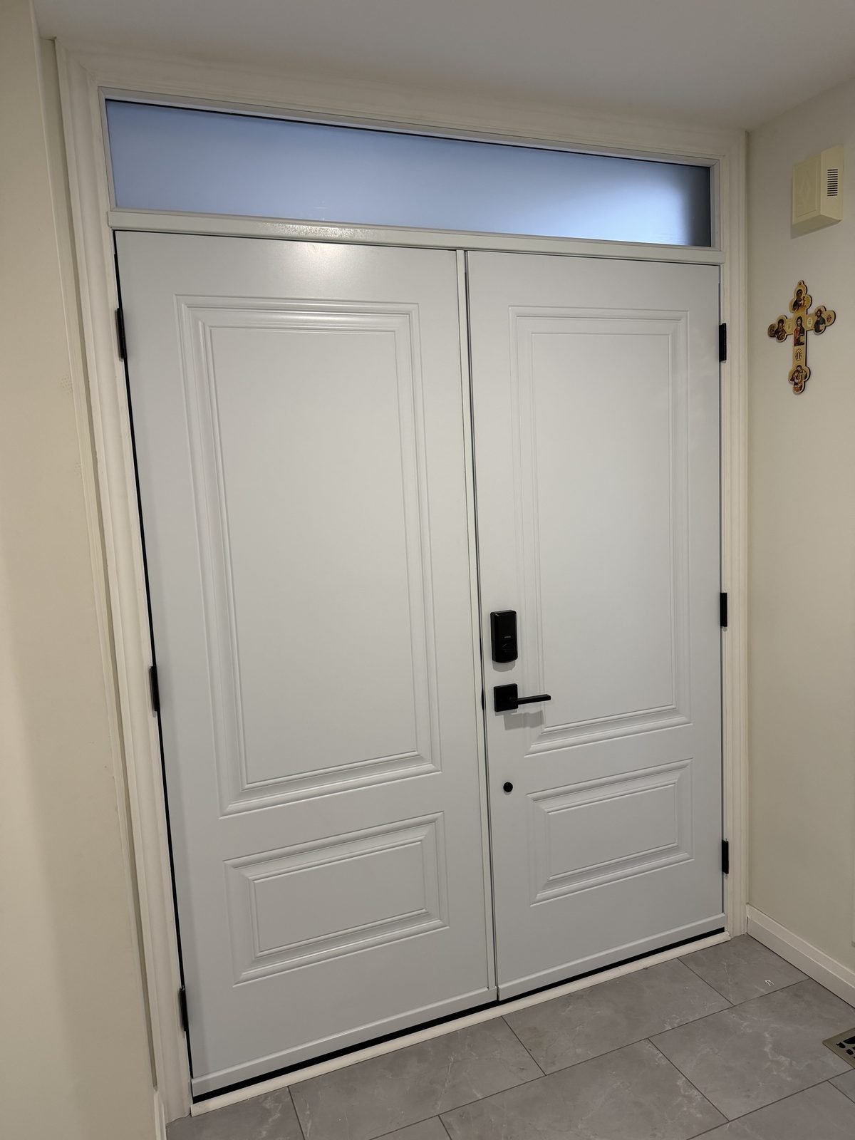 Steel entry door installed by Perla Windows and Doors in the GTA