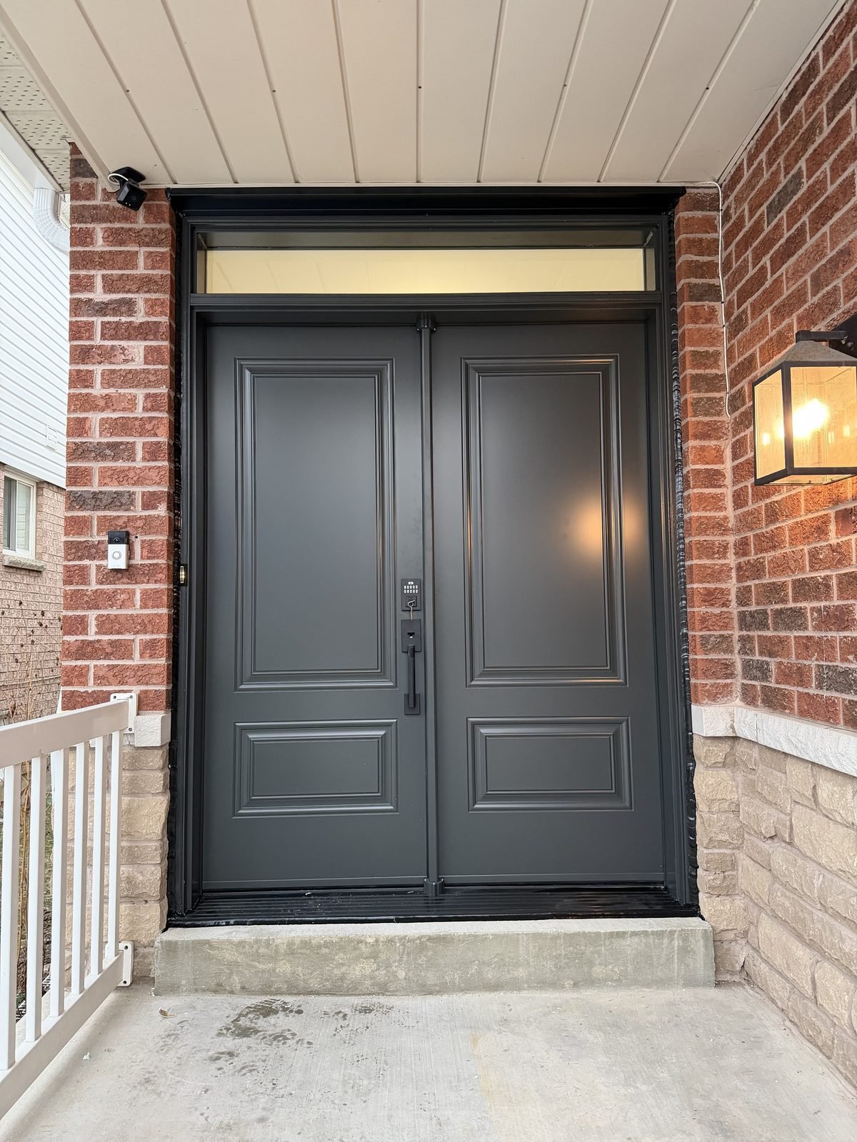 Steel entry door installed by Perla Windows and Doors in the GTA