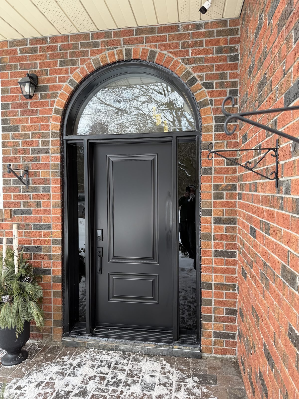 Steel entry door installed by Perla Windows and Doors in the GTA