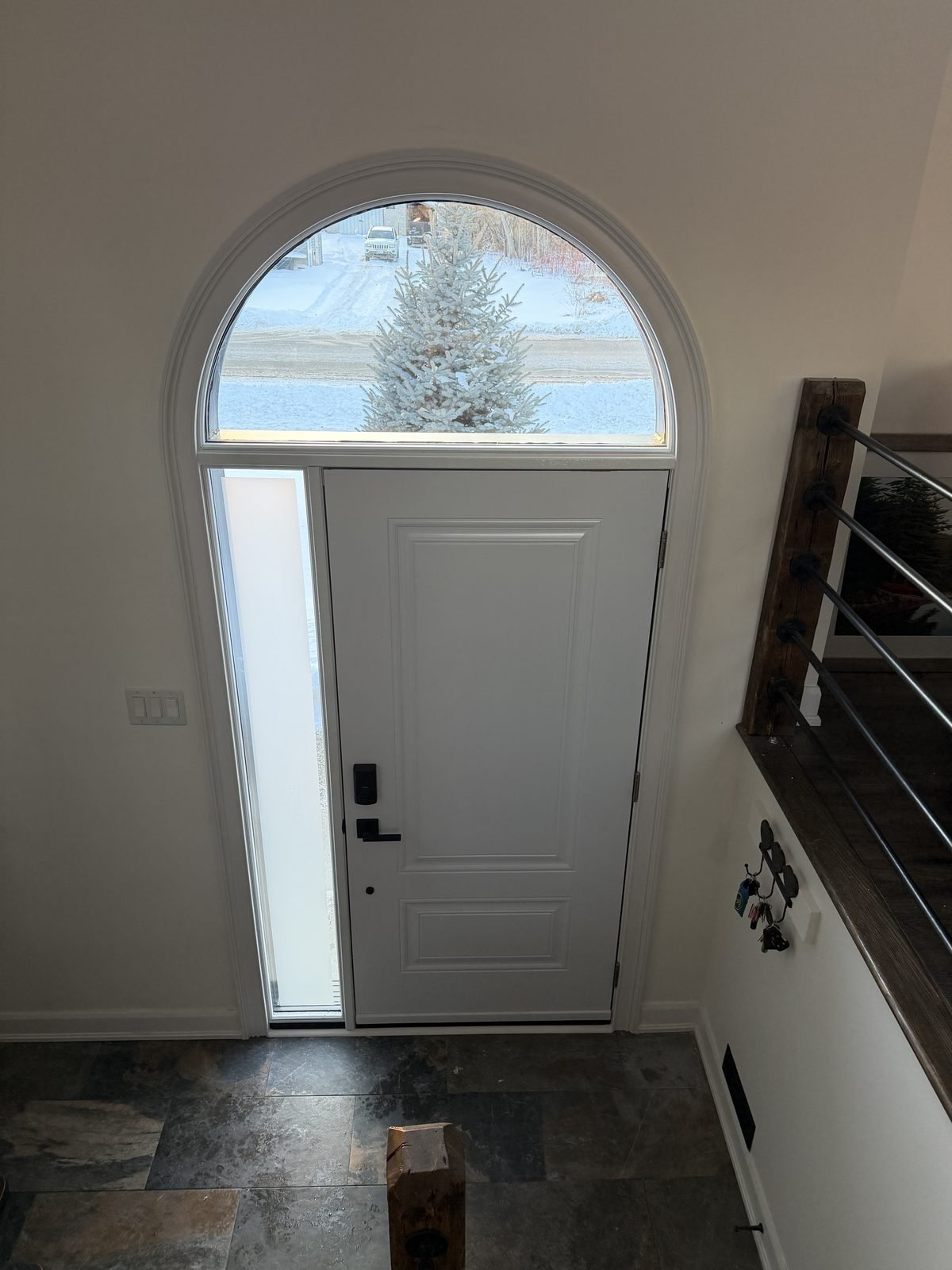 Steel entry door installed by Perla Windows and Doors in the GTA