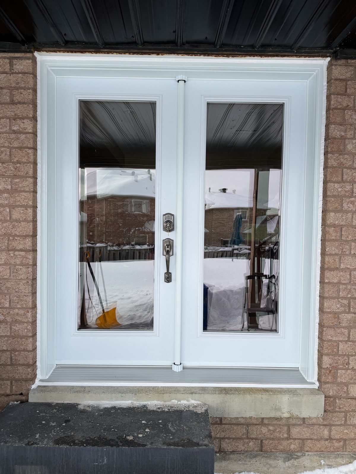 Steel entry door installed by Perla Windows and Doors in the GTA