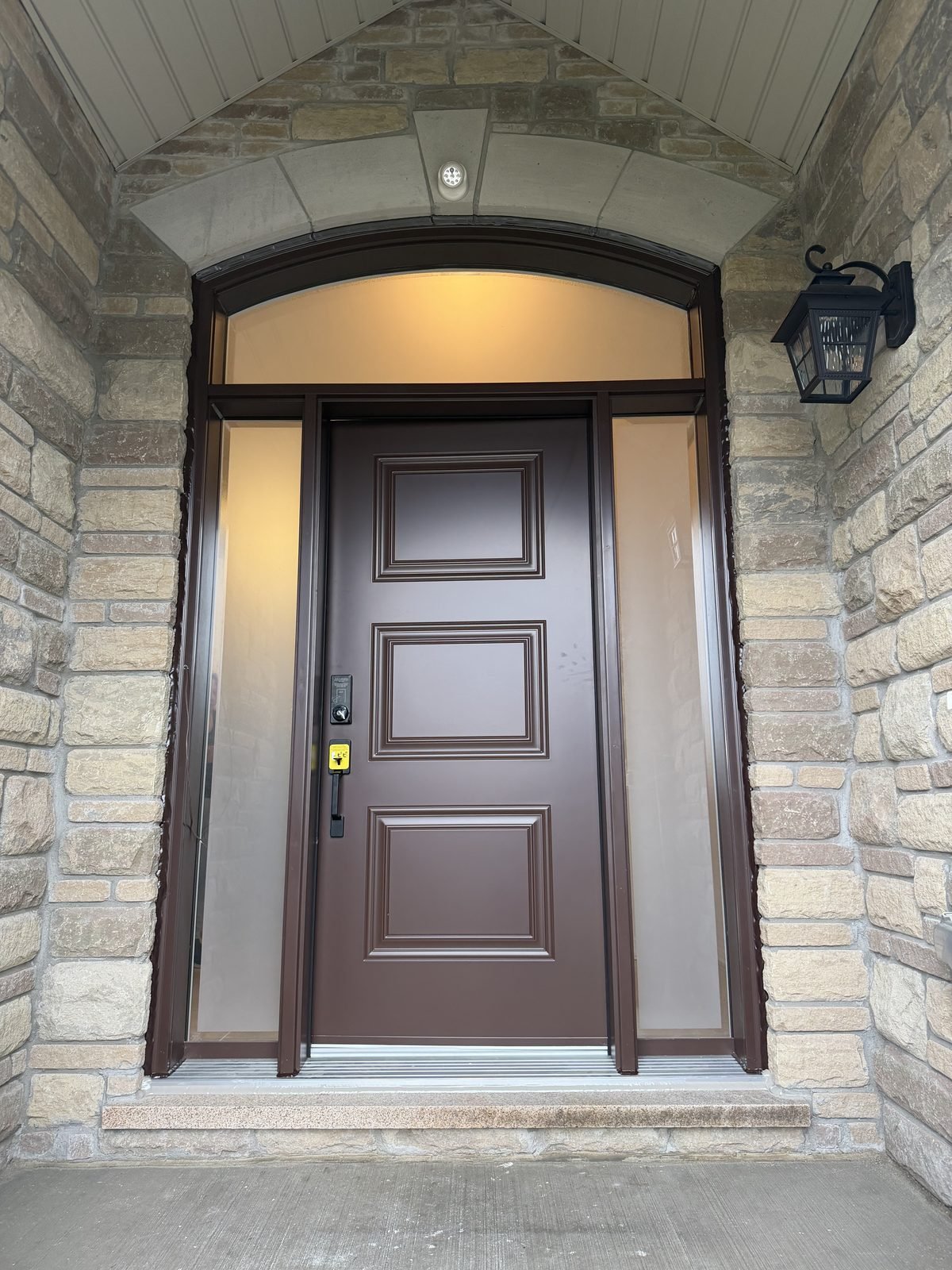 Steel entry door installed by Perla Windows and Doors in the GTA