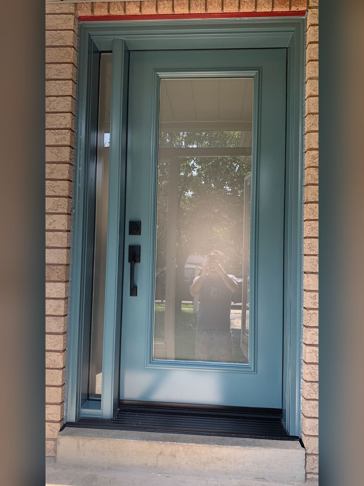 Steel entry door installed by Perla Windows and Doors in the GTA